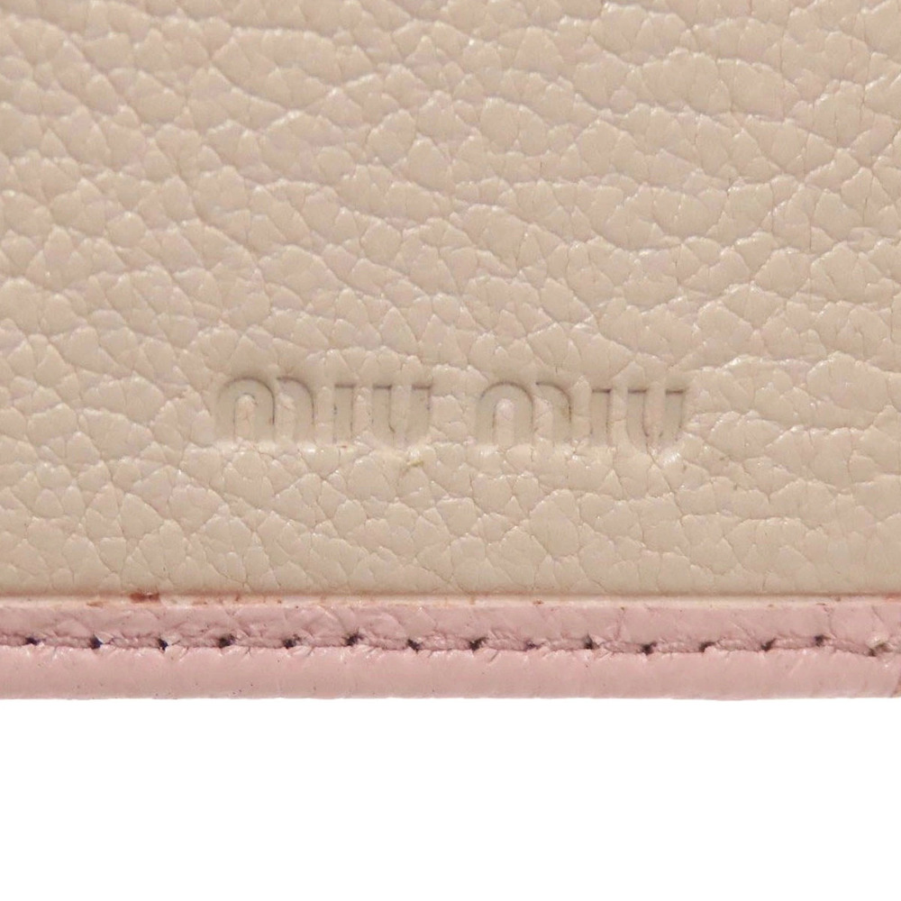 Miu Miu Ribbon Key Case Wallet Leather - Picture 6 of 11